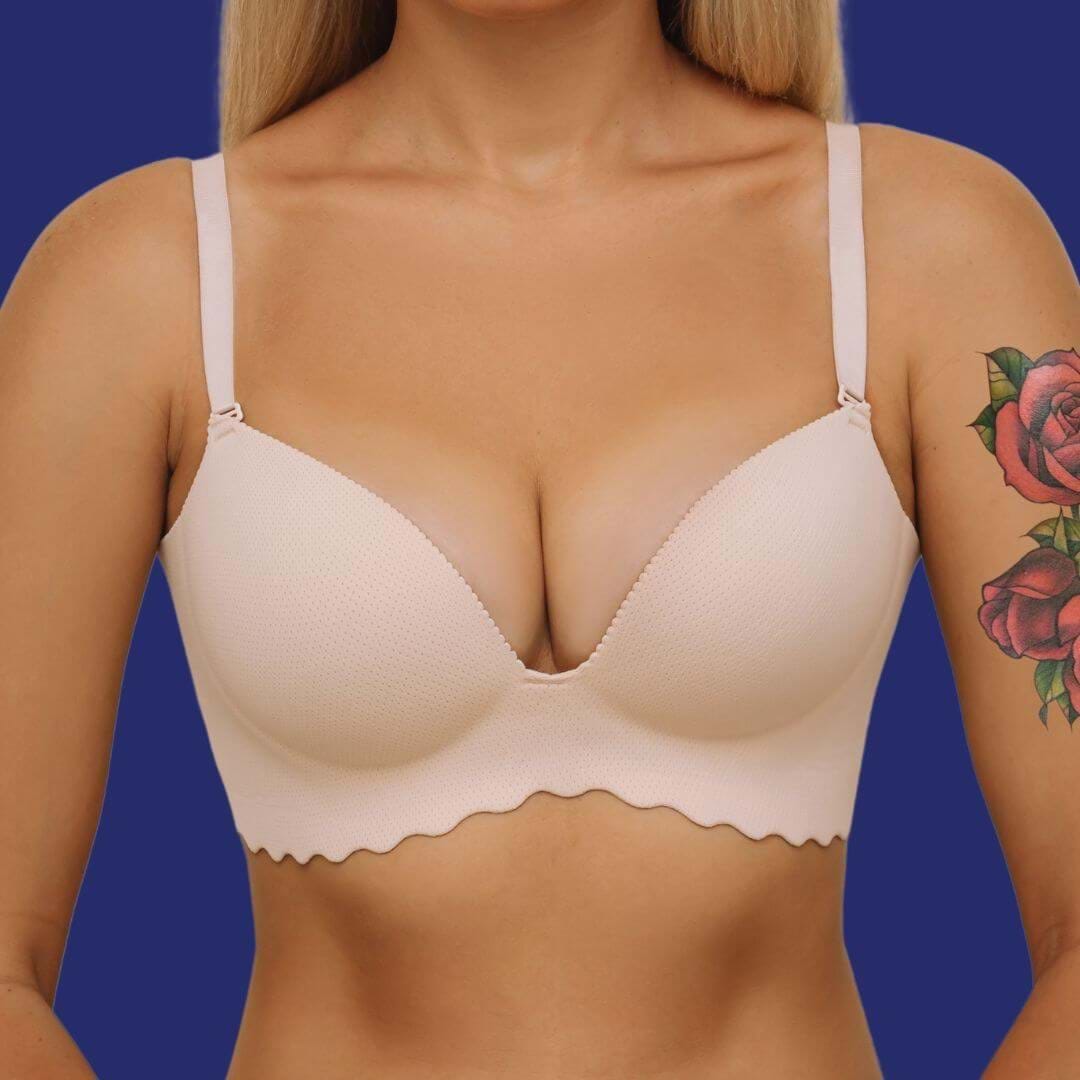 Fotos einer Brustvergrößerungs-Operation mit XP-Implantaten der Größe 360cc