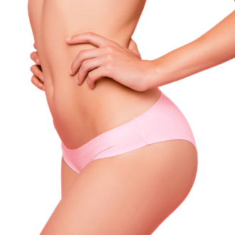 Po-Lift mit Implantaten - Vorher und Nachher: Po-Lift mit Implantaten